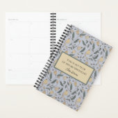 Vintag Gelb und grün, Illustriert Planer (Anzeige)