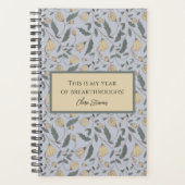 Vintag Gelb und grün, Illustriert Planer (Vorderseite)