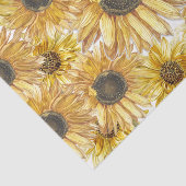 Vintag-Gelbblütendekoupage Seidenpapier (Ausschnitt)