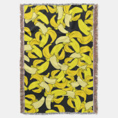 Vintag Gelbe Bananen: Schwarzer Hintergrund Decke (Vorderseite Vertikal)