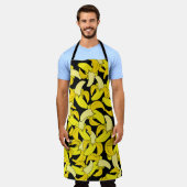 Vintag Gelbe Bananen: Schwarzer Hintergrund Schürze (Getragen)