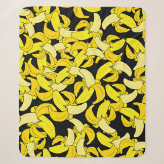 Vintag Gelbe Bananen: Schwarzer Hintergrund Sherpadecke