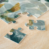 Vintag Gelbe Blütenblätter Pflanze Puzzle (Seite)