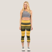 Vintag-Gelbe Capri-Leggings Capri Leggings (Vorderseite)