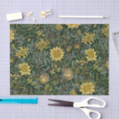 Vintag Gelbe Flora Seidenpapier (Handwerk)