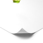 Vintag Gelbe Orchidee Blume - Poster (Ecke)