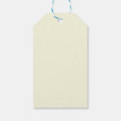 Vintag Gelbe Rose und Schwarz Danke Hochzeit Geschenkanhänger (Rückseite)