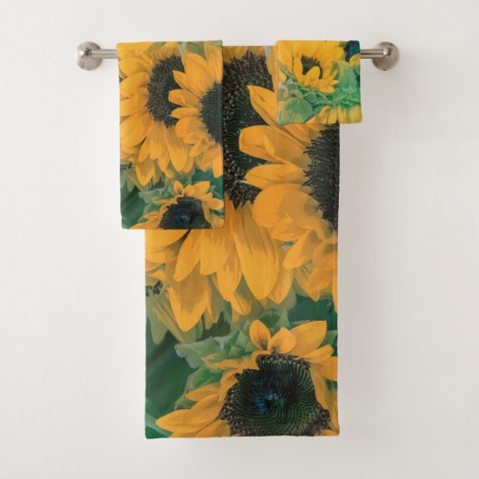 Vintag Gelbe Sonnenblumen| Handtuch - Set (Insitu)