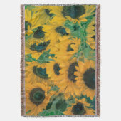 Vintag Gelbe Sonnenblumen| Laufschuh Decke (Vorderseite Vertikal)