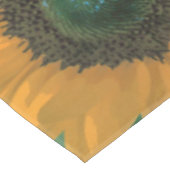 Vintag Gelbe Sonnenblumen| Tablettenfilm Tischdecke (Schrägansicht)