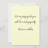 Vintag Gelbe Stiefmütterchen Blumensympathie-Karte Karte (Rückseite)