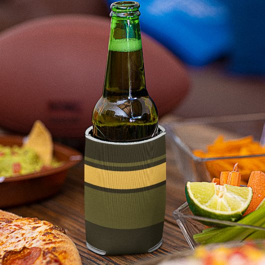 Vintag Gelbe und grüne Streifen Dosenkühler