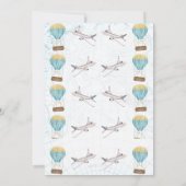 Vintag-gelbes Gelbtuch Welt 1. Geburtstag Einladung (Rückseite)