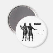 Vintag Gemini Magnet (Vorderseite/Rückseite)