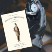 Vintag Gent | Kapitän der Zeremonien Einladung