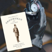 Vintag Gent | Trauzeuge Request Card Einladung