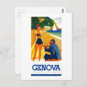 Vintag Genua - Italien Tourismus Postkarte (Vorne/Hinten)