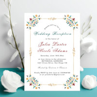 Vintag Geometrie Klassisches Motiv Hochzeitsempfan