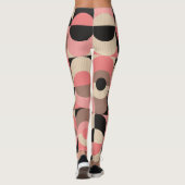 Vintag Geometrie: Klassisches nahtloses Muster Leggings (Rückseite)
