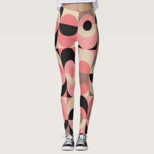 Vintag Geometrie: Klassisches nahtloses Muster Leggings