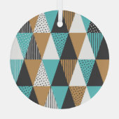 Vintag Geometrisch: Abstrakte Darstellung. Ornament Aus Glas (Rückseite)