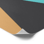 Vintag Geometrisch: Abstrakte Darstellung. Poster (Ecke)