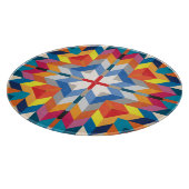 Vintag Geometrisch: skandinavische Farbblöcke Schneidebrett (Ecke)