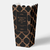 Vintag Geometrische Art Deco Gatsby Hochzeit Geschenkschachtel (Vorderseite)