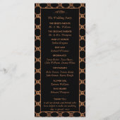 Vintag Geometrische Art Deco Gatsby Hochzeitsprogr Programm (Rückseite)