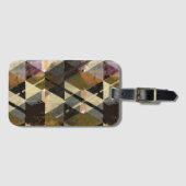 "Vintag geometrische Textur - Abstrakte Gepäckmark Gepäckanhänger (Vorderseite (Horizontal))