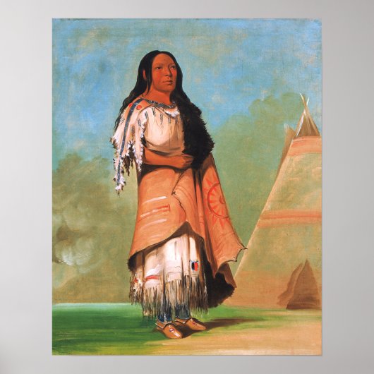 Vintag George Catlin, Indian Maiden Poster (Vorne)