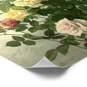 Vintag George Lambdin June Morning Poster (Ecke)