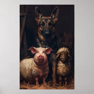 Vintag George Orwell Poster Print - 1984 Literatu