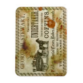 Vintag George Stewart Undertaker & Coffins Magnet (Vertikal)