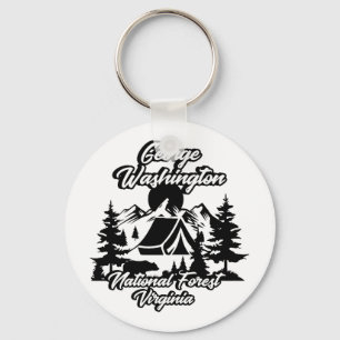 Vintag George Washington National Forest Virginia Schlüsselanhänger