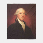 Vintag George Washington Portrait Painting Fleecedecke (Vorderseite)