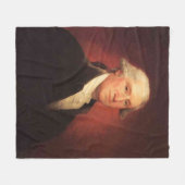 Vintag George Washington Portrait Painting Fleecedecke (Vorderseite (Horizontal))