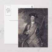 Vintag George Washington Portrait Postkarte (Vorne/Hinten)