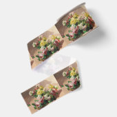 Vintag Georges Jeannin Rose Ripsband (Rückseite)