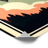 Vintag Georgia Peach Travel Poster (Ecke)