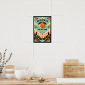 Vintag Georgia Peach Travel Poster (Küche)
