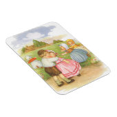 Vintag Georgie Porgie Mutter Goose Kinderzimmer Rh Magnet (Rechte Seite)