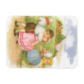 Vintag Georgie Porgie Mutter Goose Kinderzimmer Rh Magnet (Horizontal)