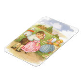 Vintag Georgie Porgie Mutter Goose Kinderzimmer Rh Magnet (Linke Seite)