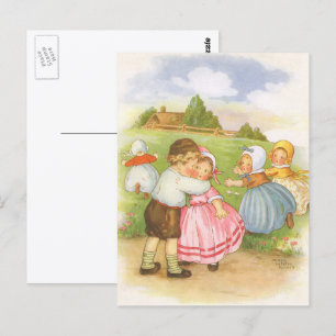 Vintag Georgie Porgie Mutter Goose Kinderzimmer Rh Postkarte