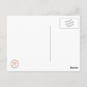 Vintag Gerber Daisy Postkarte (Rückseite)