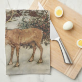 Vintag Gerda und Reindeer von Edmund Dulac Handtuch (Viertel Falte)