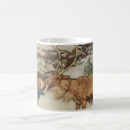 Vintag Gerda und Reindeer von Edmund Dulac Kaffeetasse