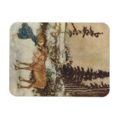 Vintag Gerda und Reindeer von Edmund Dulac Magnet (Horizontal)