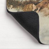 Vintag Gerda und Reindeer von Edmund Dulac Mousepad (Ecke)